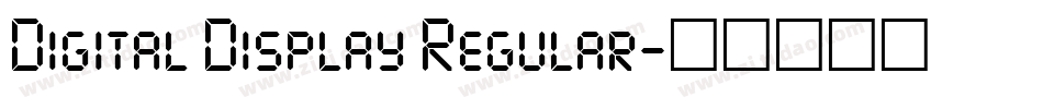Digital Display Regular字体转换